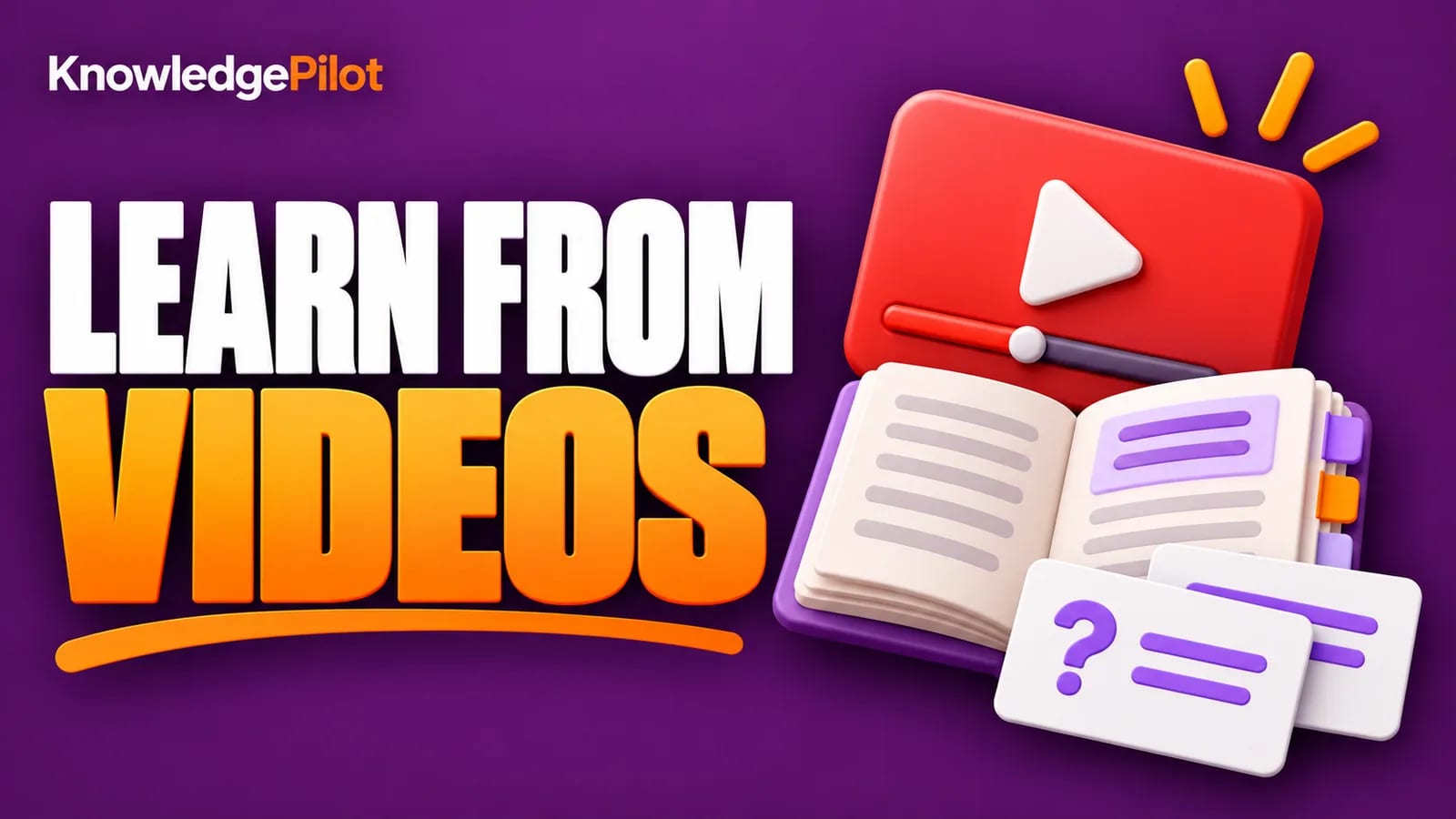 Learning from educational videos with lesson notes and recall-question cards.