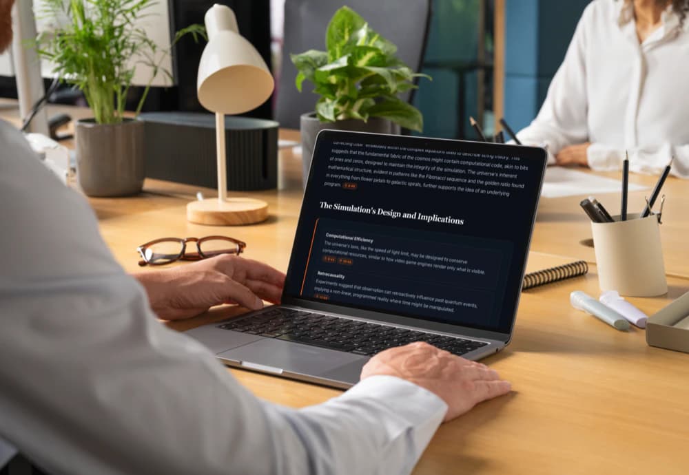 Source-linked insights displayed in a KnowledgePilot analysis