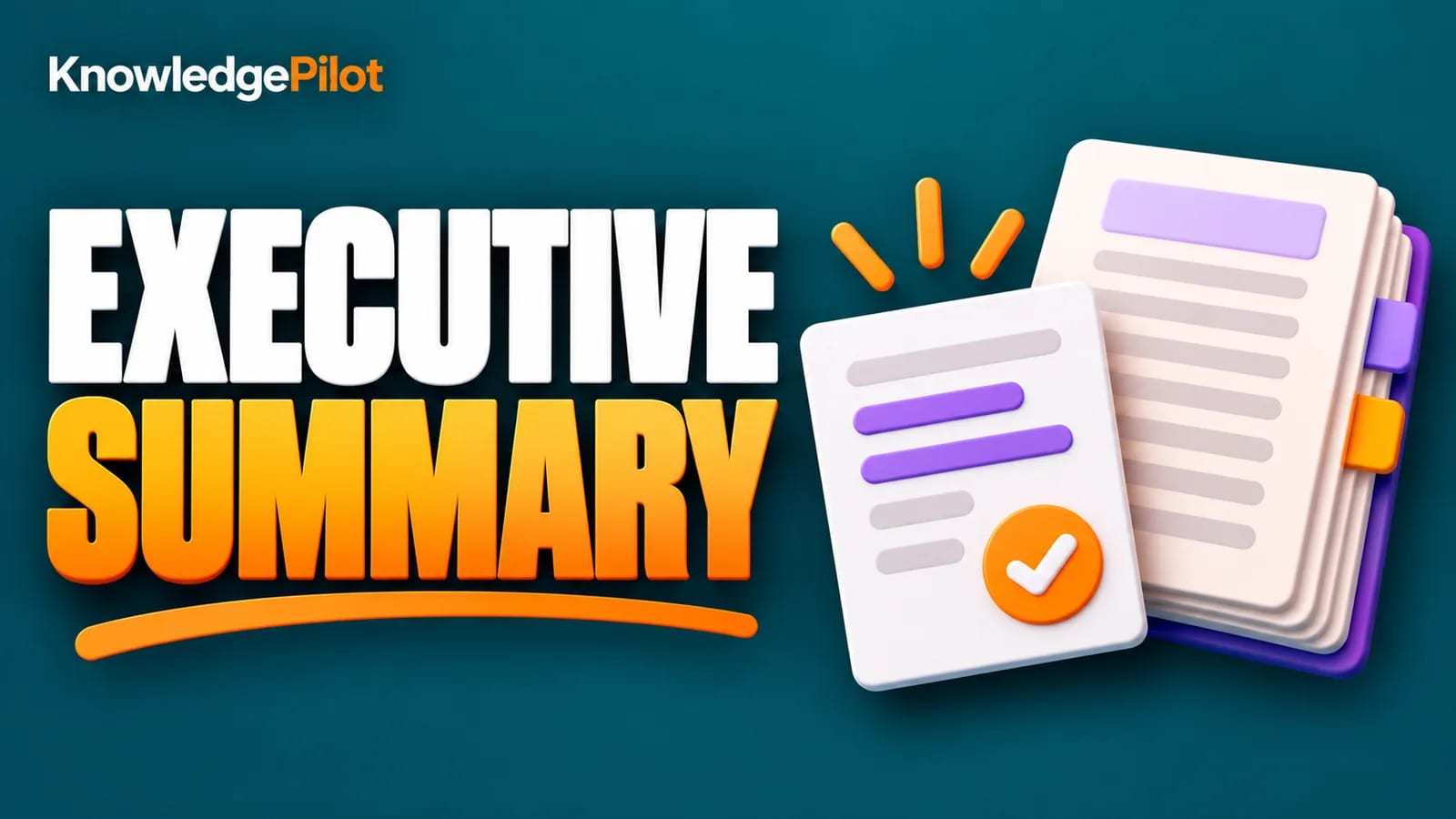 Executive summary with key findings, evidence and a recommendation beside the full report.