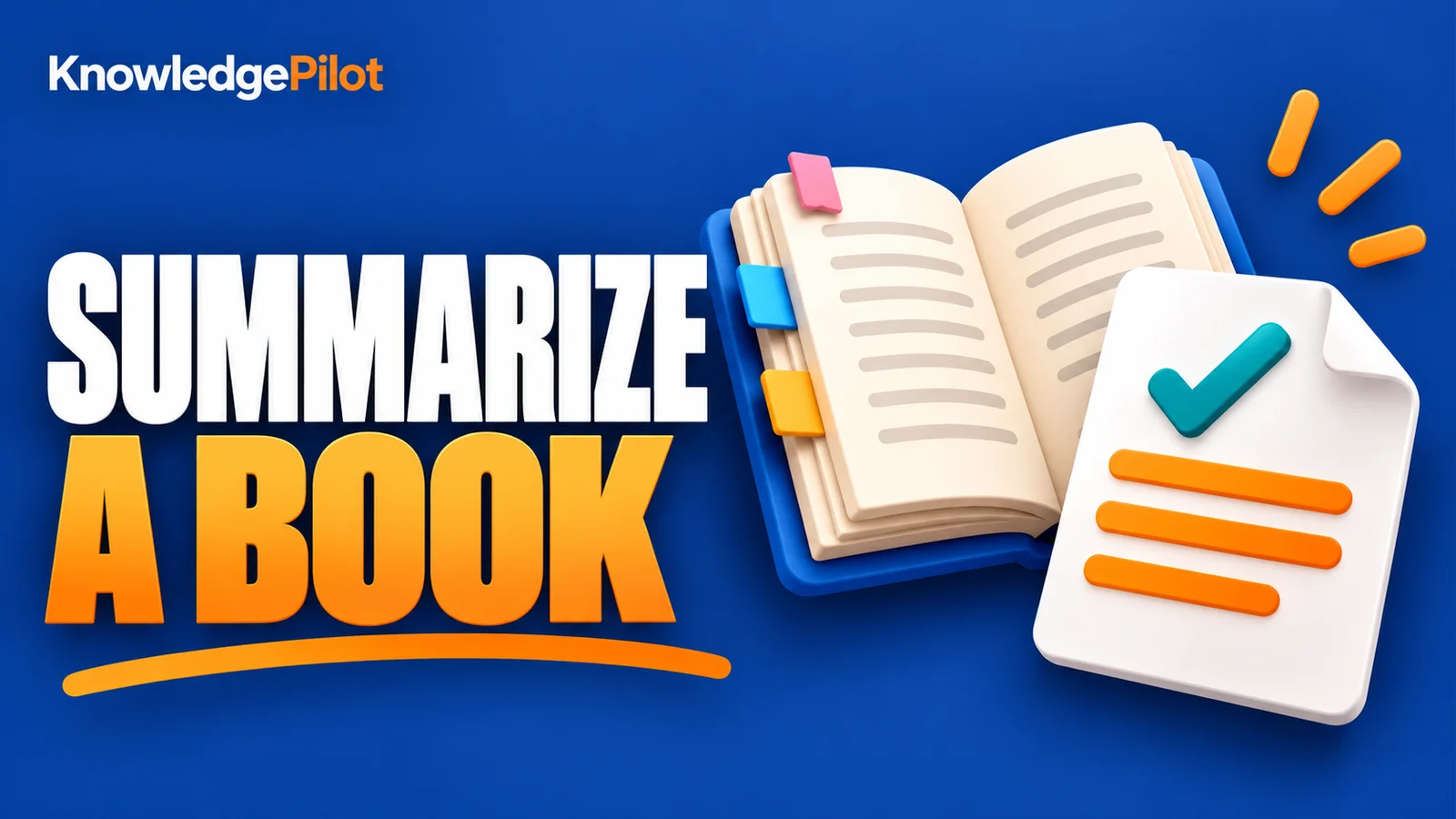 How to summarize a book and keep its main ideas.